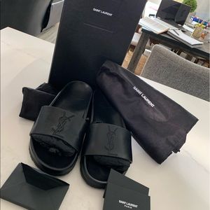 Saint Laurent Jimmy Ember Slide